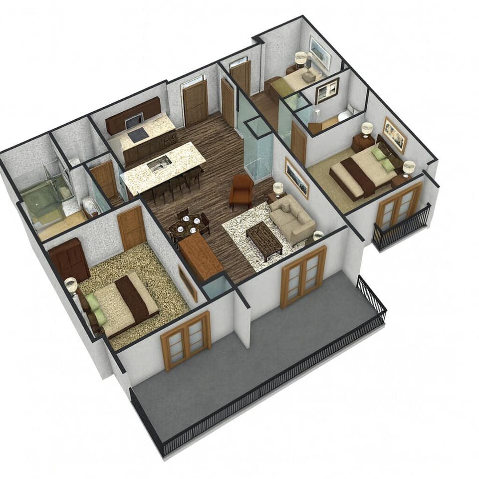 Breckenridge 2 bedroom layout