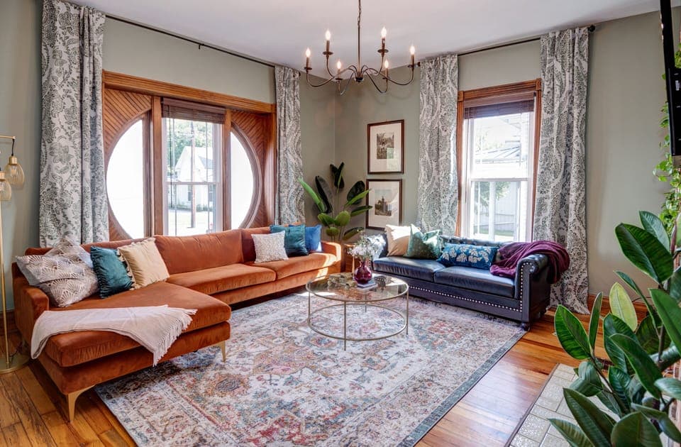 Our cozy living room 