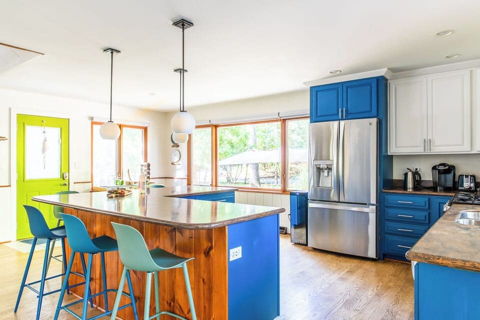 A sunlit kitchen where natural light fills the space, making every meal prep feel brighter.