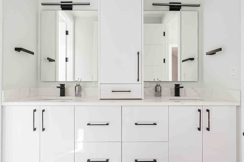 Double vanity for both her and him.