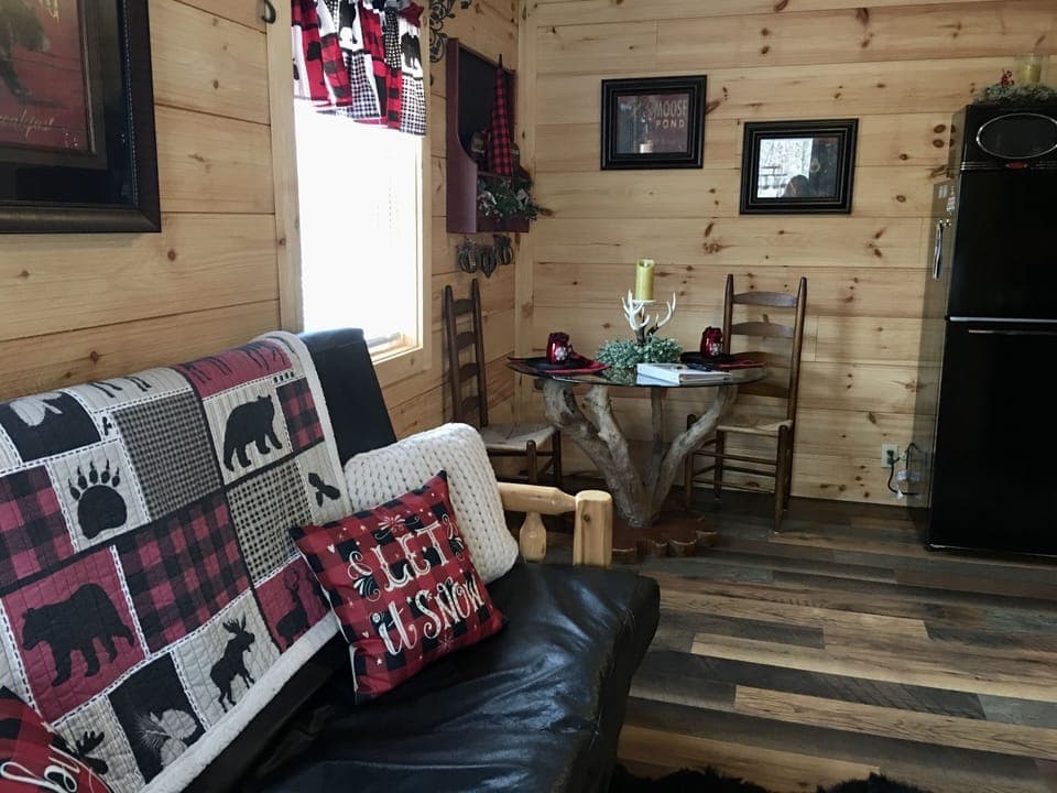 living and dining space.