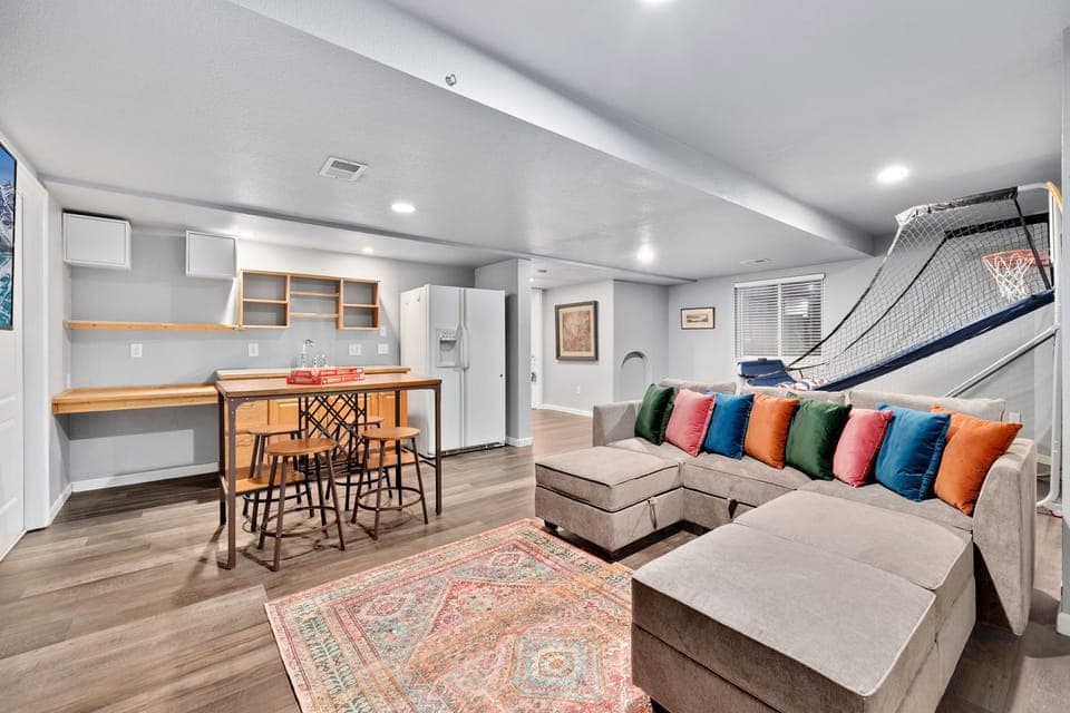 Game and Media Room (basement level)