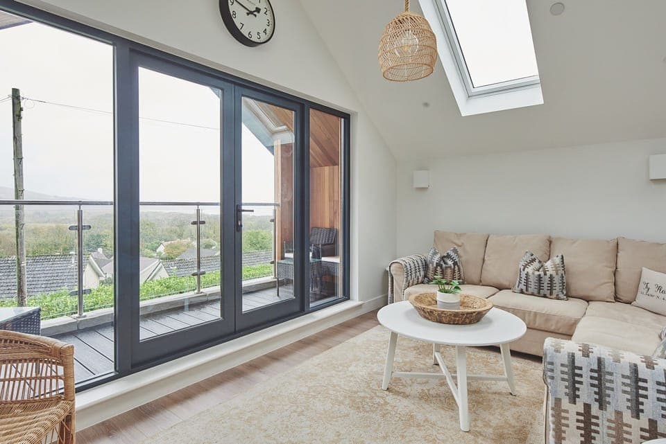 The living room at Ty Florence, Gower