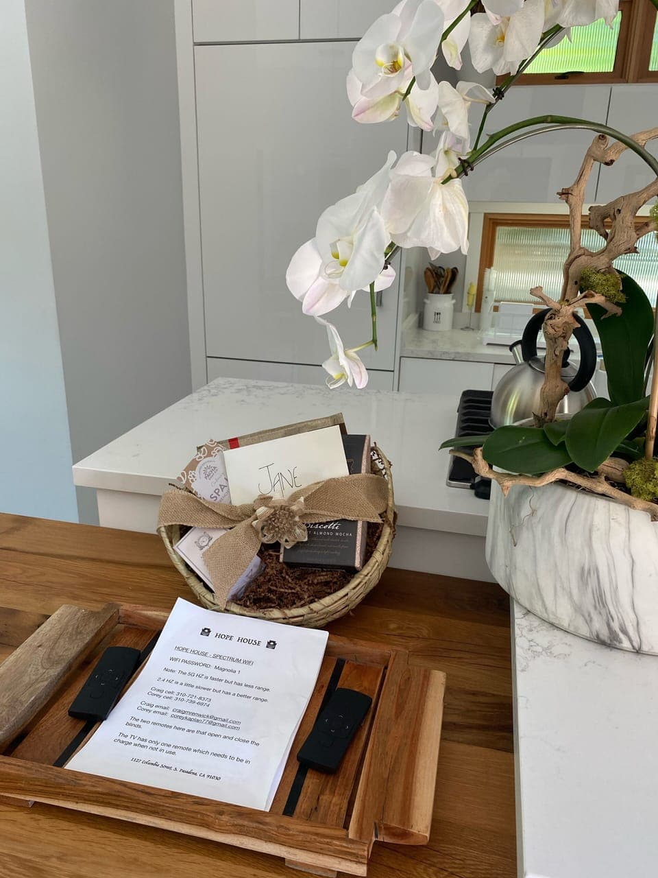 A welcome package catered to your stay