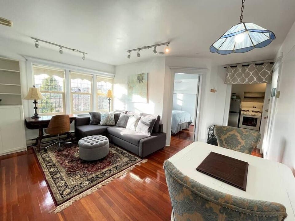 Living room and desk