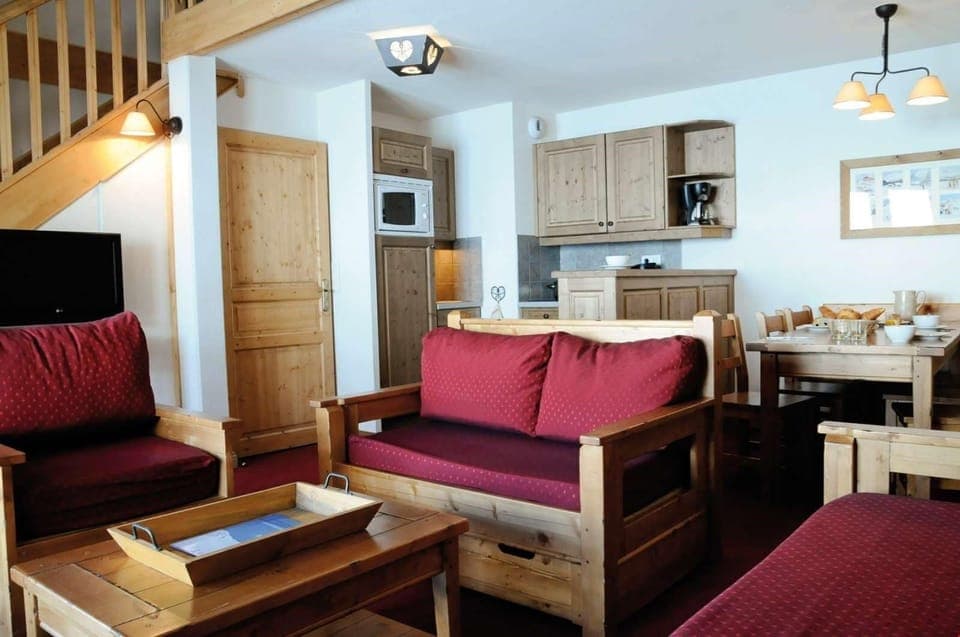 Sit back and relax on the comfortable sofa.