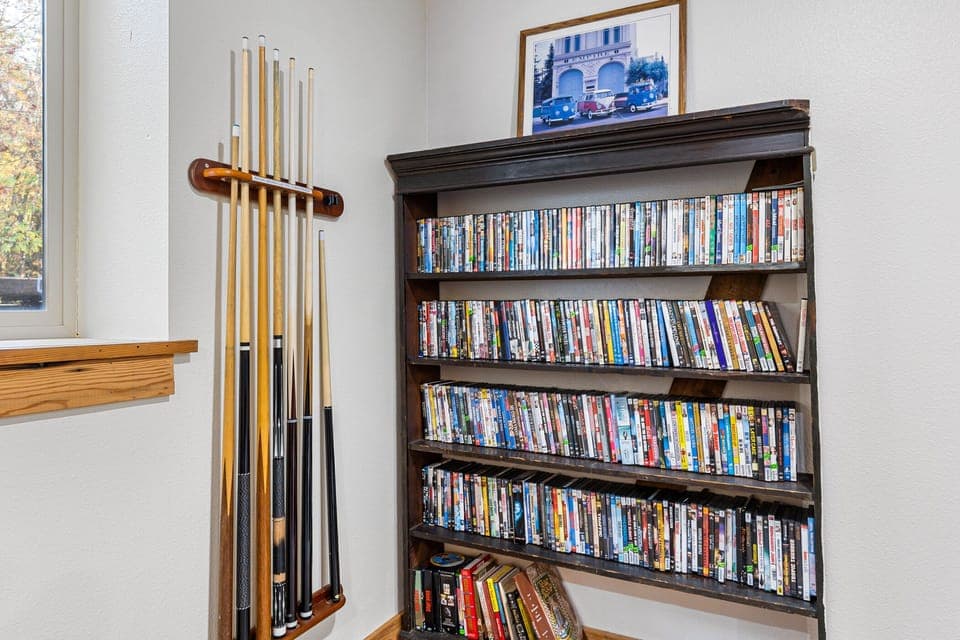 Browse the movie collection for a relaxing night in.