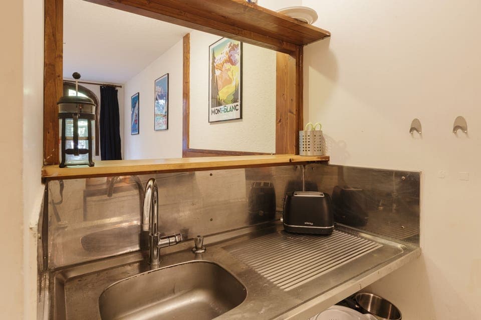 Sink in kitchen area