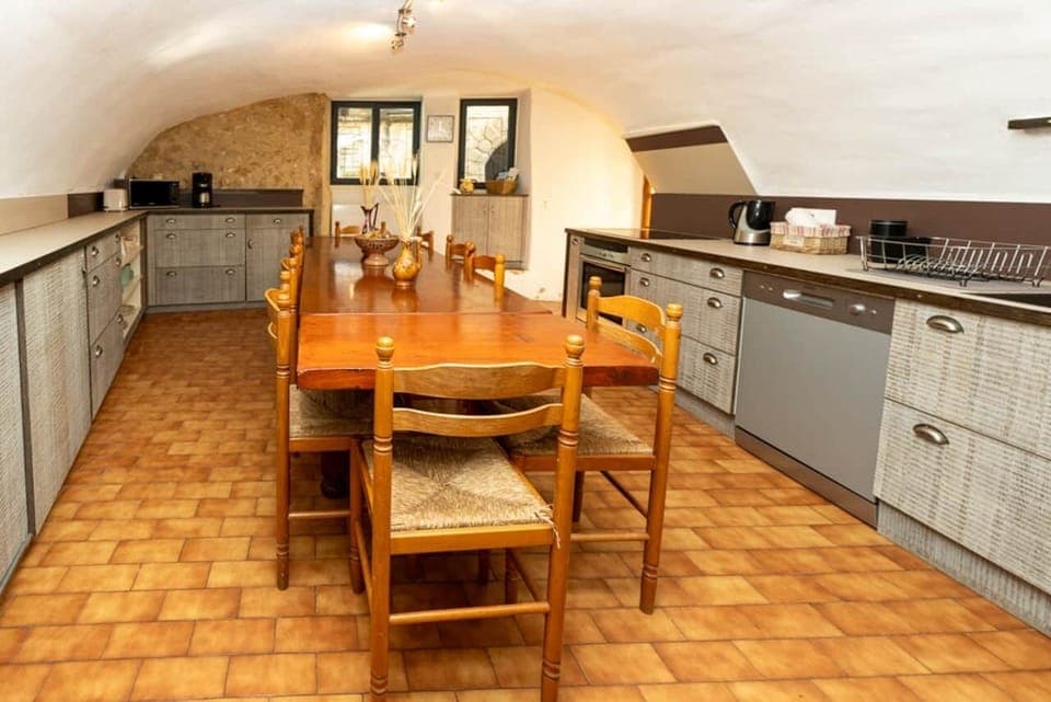 Winter kitchen, ideal for dining together 