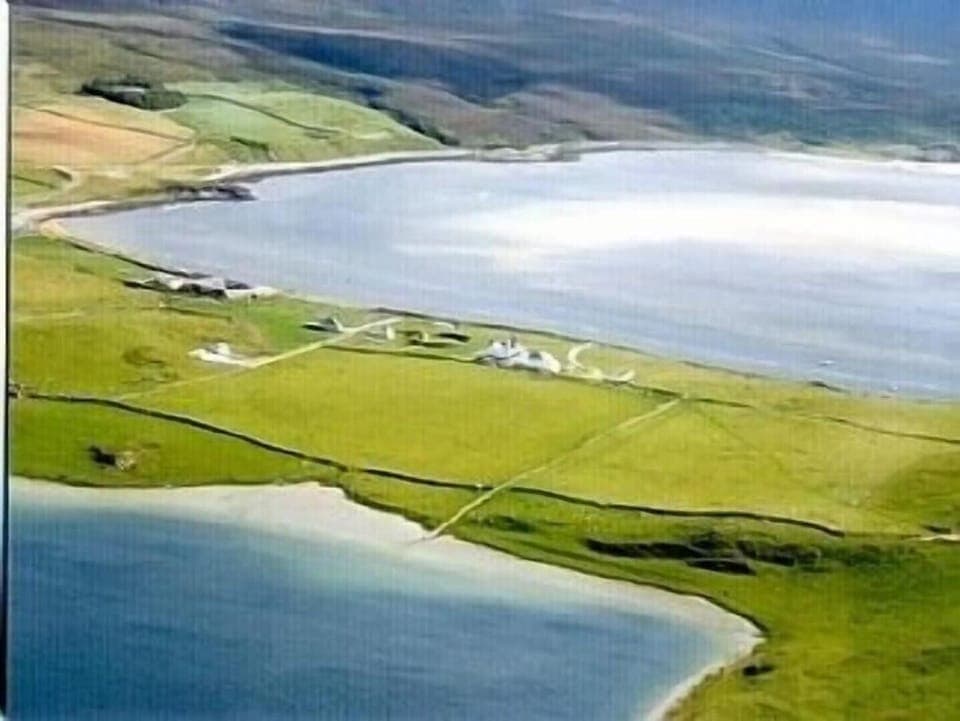 Full tide in Kyle also Loch Boralie and Houses 