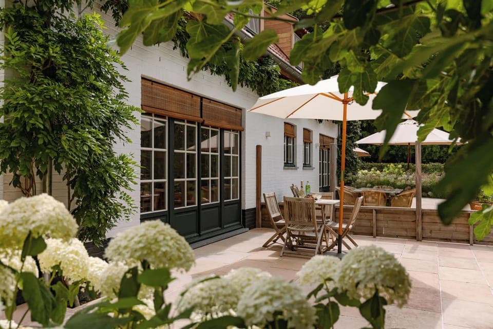 Sunny garden terrace: perfect for relaxing

