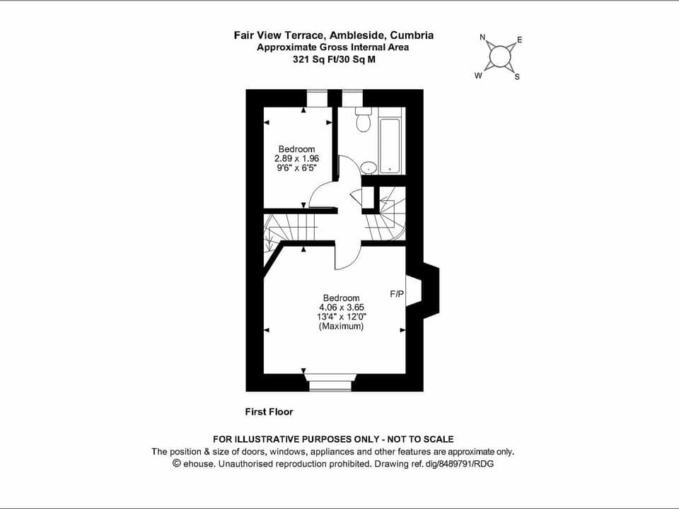 Floor plan | 2 Fairview Terrace, Ambleside