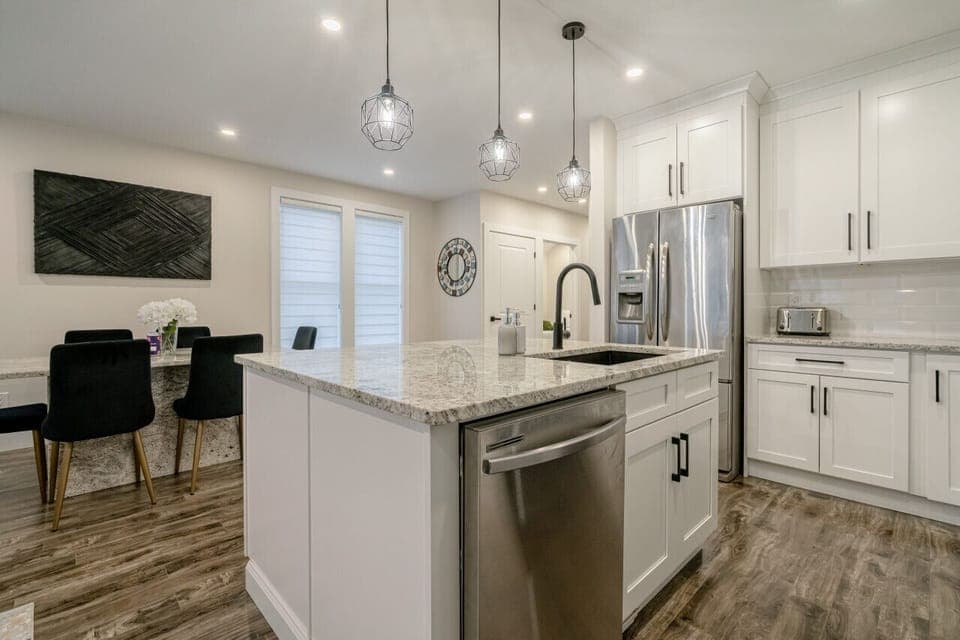 Spacious Open Kitchen and Dining Room