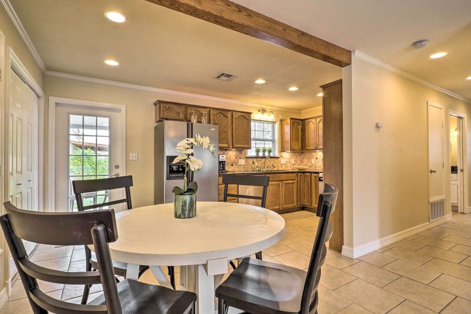 Dining Area | Free WiFi | Central A/C & Heating | Pets Welcome