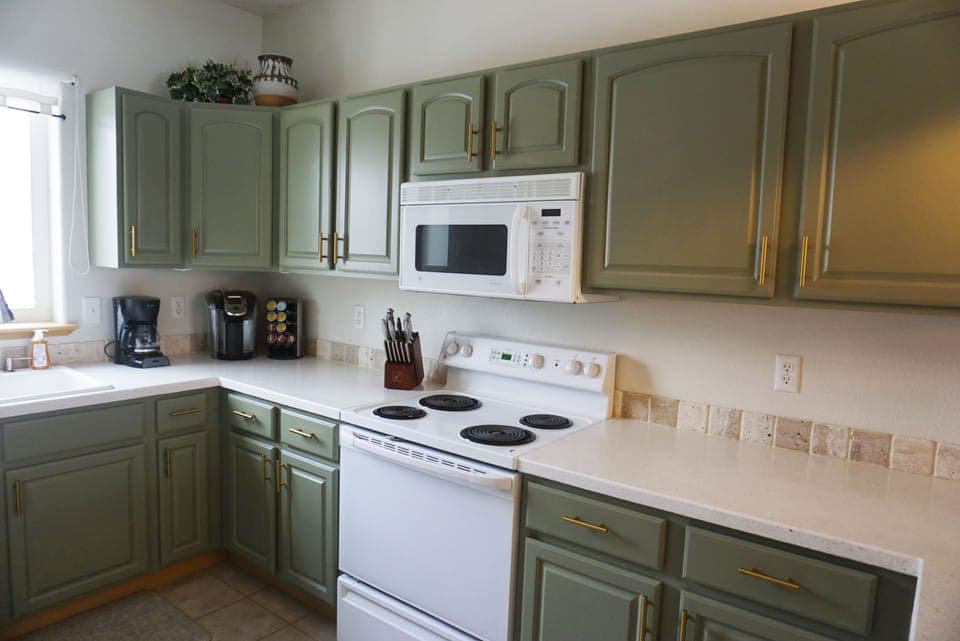 Oven, stove top and microwave