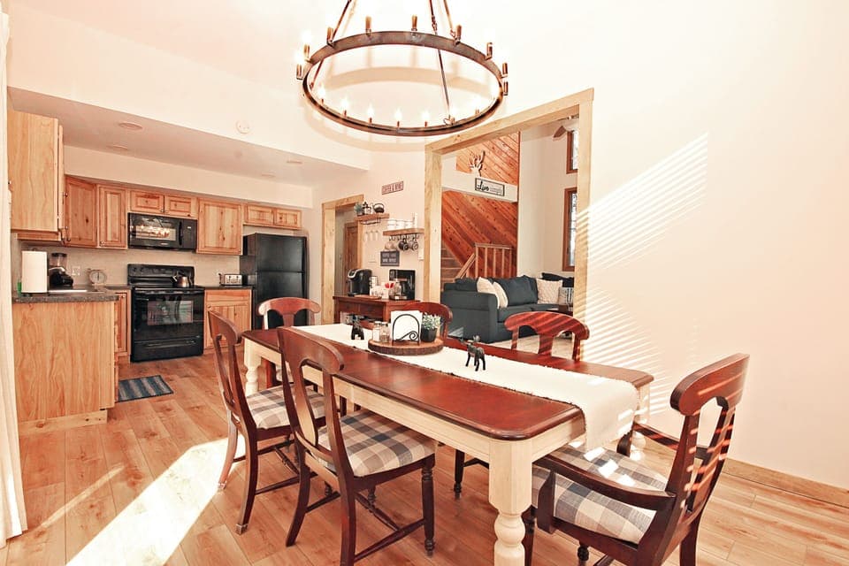 Large Kitchen opens into family room for easy entertaining