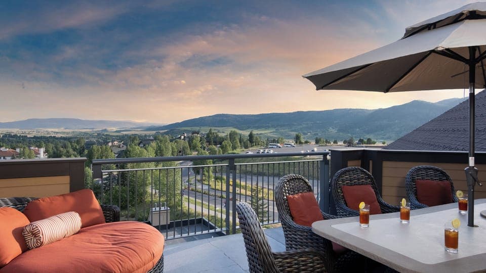 Deck, Main Level - With mountain views