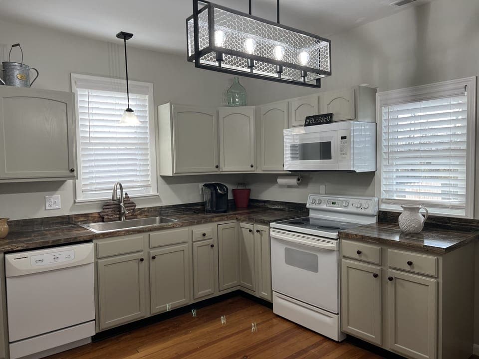 Fully stocked kitchen