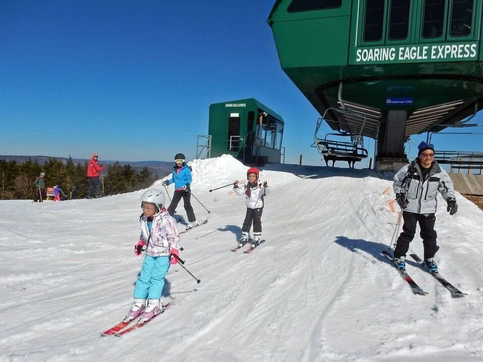 Across from The Dome Home, Soaring Eagle lift awaits to whisk you to the slopes.