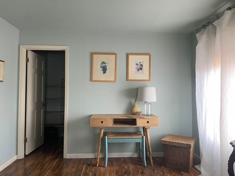 Desk space in master bedroom