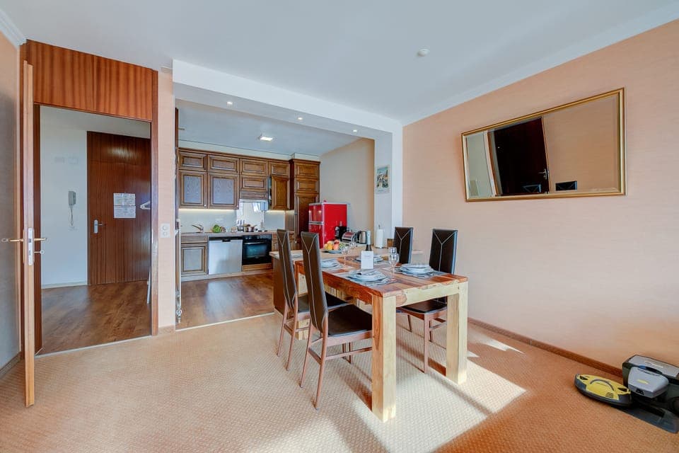 Kitchen and dining area