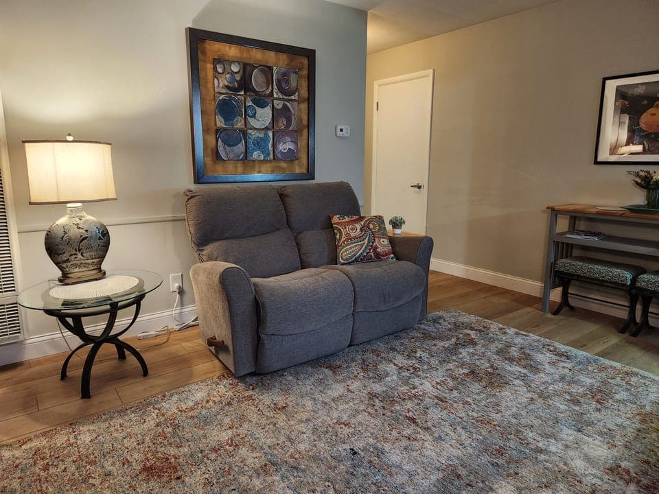 Recliner loveseat, family room