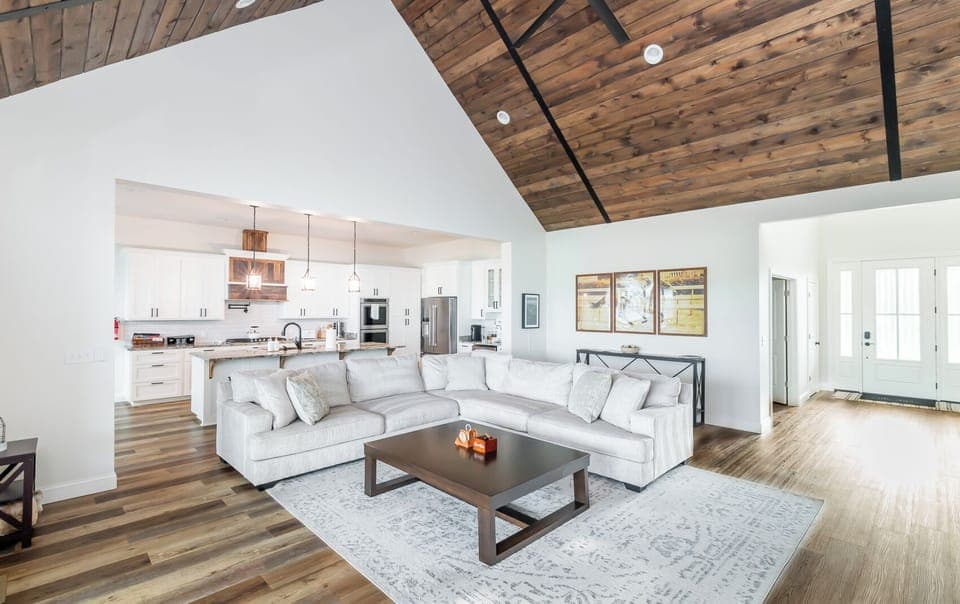 Where comfort meets convenience—an open family room that’s perfect for hanging out, playing games, or planning your next adventure.
