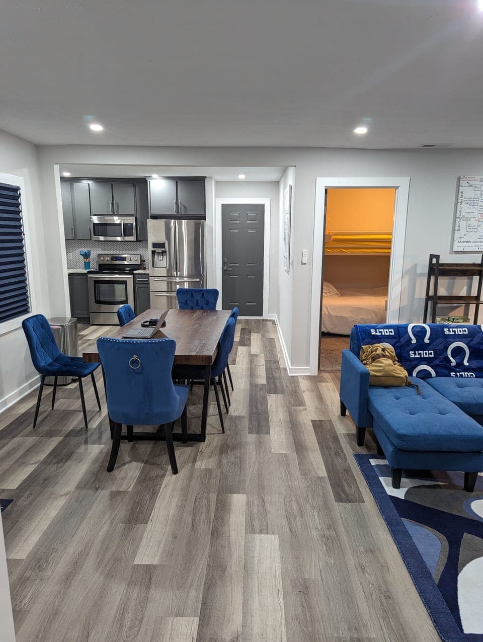 Open Concept Kitchen, Dining Room, and Living Room