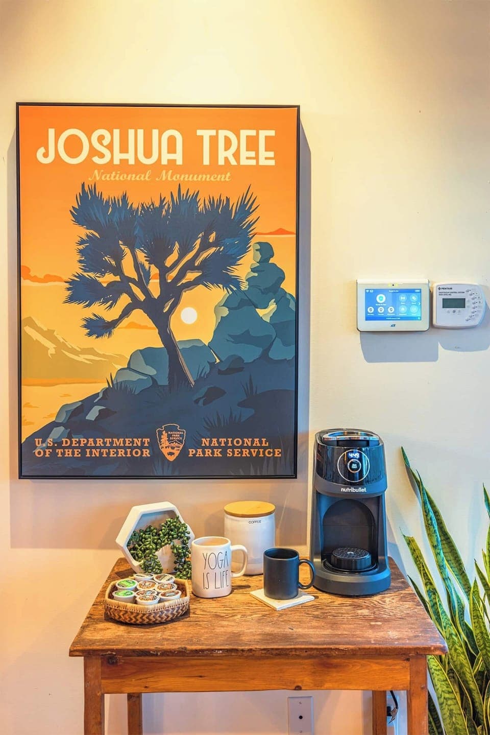 Experience coffee convenience with our Nutribullet two-in-one coffee maker! with complementary ground coffee, k-cups, and tea.