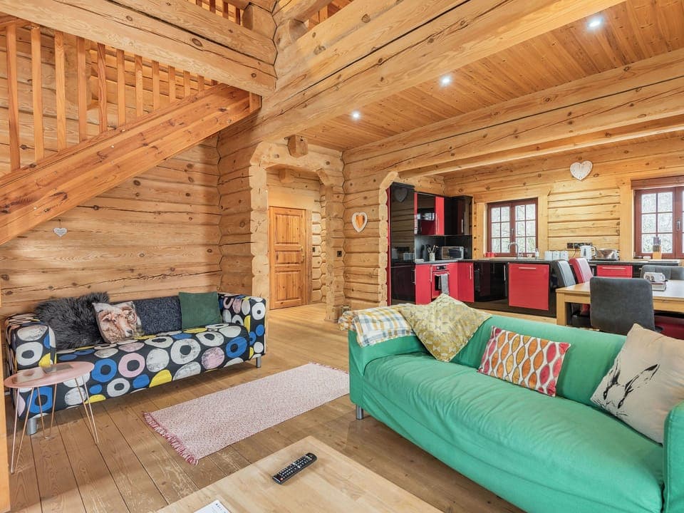 Living area | Ty Ceirios - Dwr Y Felin Log Cabins, Carno