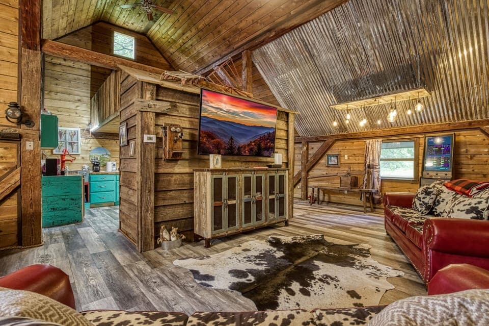 View of living room and TV - View of living room and TV