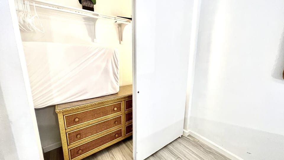 There is enough room to put another twin beds or futon for larger group