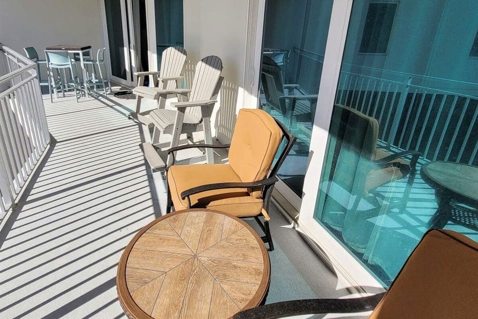 Ocean facing balcony