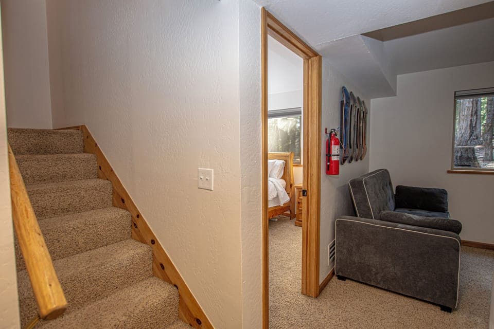 Chapel Haus - TV and Laundry Stairs