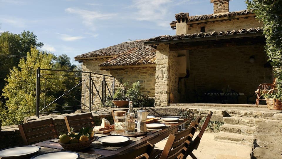 portico from the terrace; october