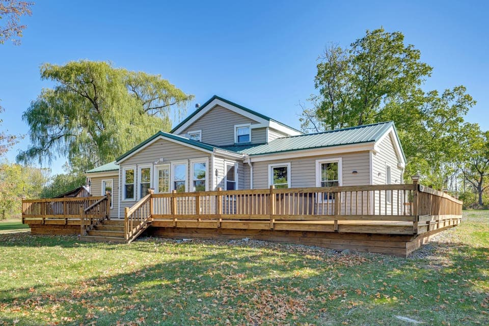 Ovid Vacation Rental | 3BR | 2BA | 2,000 Sq Ft | Step-Free Access