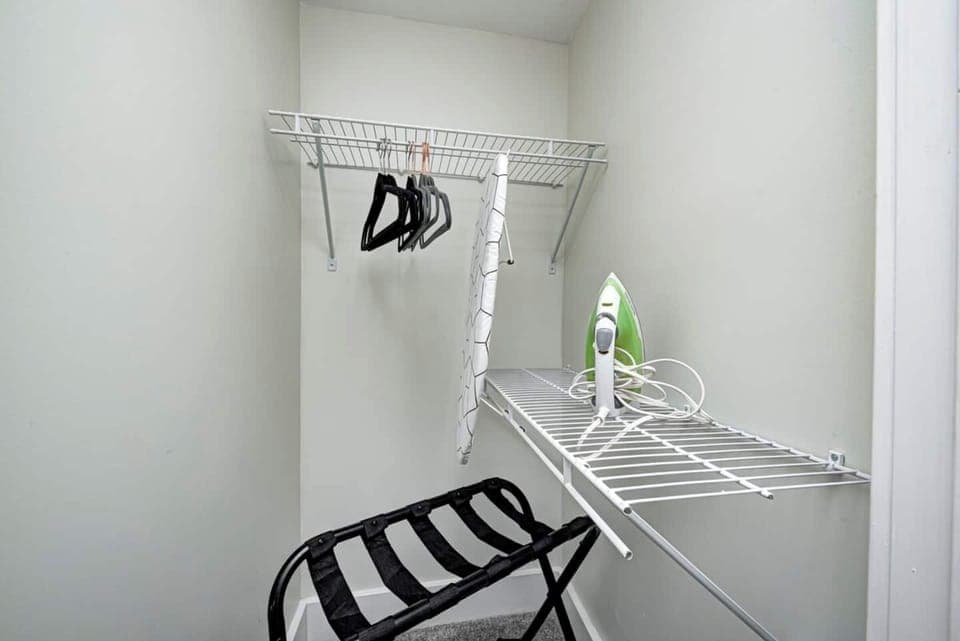 Clothing Hangers, Luggage Rack, Iron with Iron Board