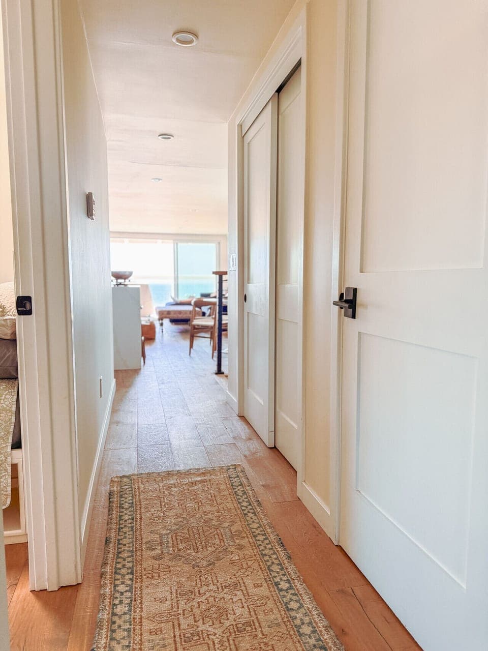 Spacious hallway with easy access to bedrooms and common areas.