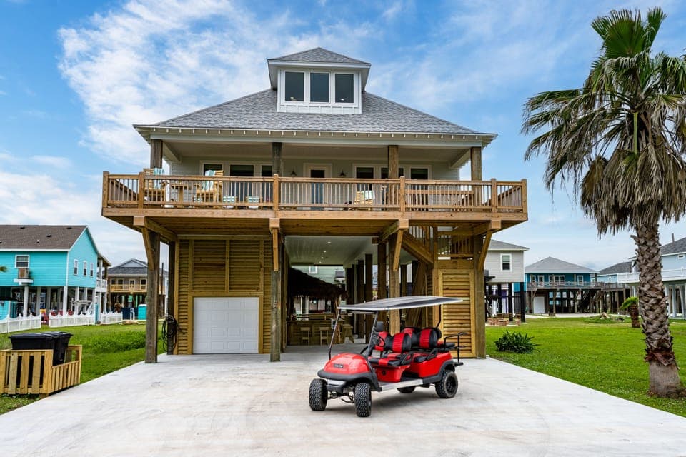 Newly constructed custom home just minutes to the beach!  Golf cart rental