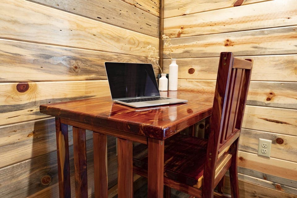 Balancing work or studies with your vacation? We've got you covered! Bedroom 1 features a dedicated workspace so you can stay productive while enjoying your getaway.