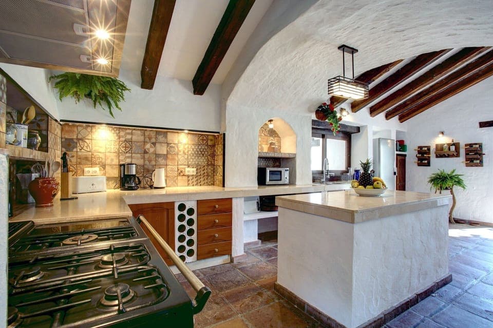 Main kitchen  in Cortijo, suitable for cooking for large groups