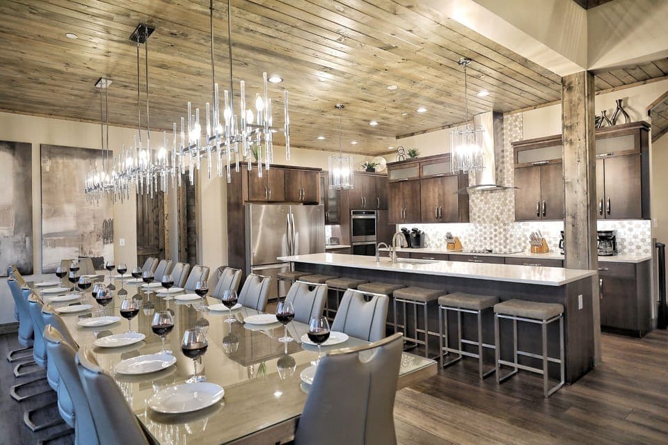 Comes with a fully stocked gourmet kitchen