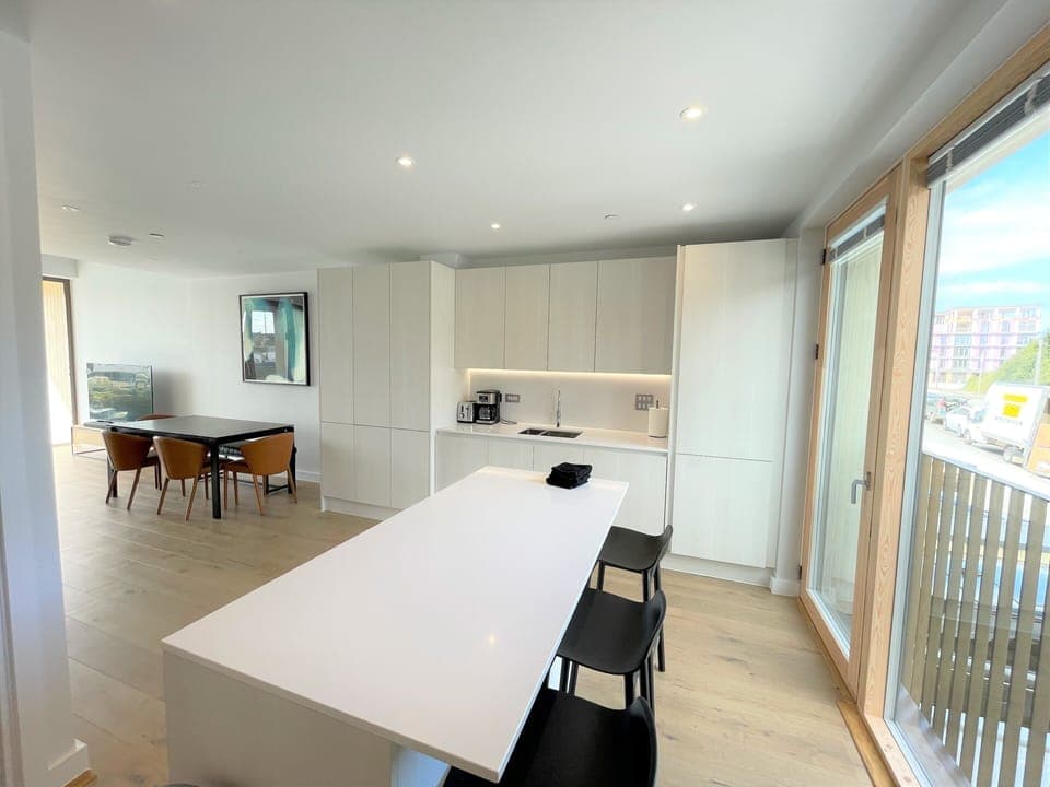 Kitchen and living area