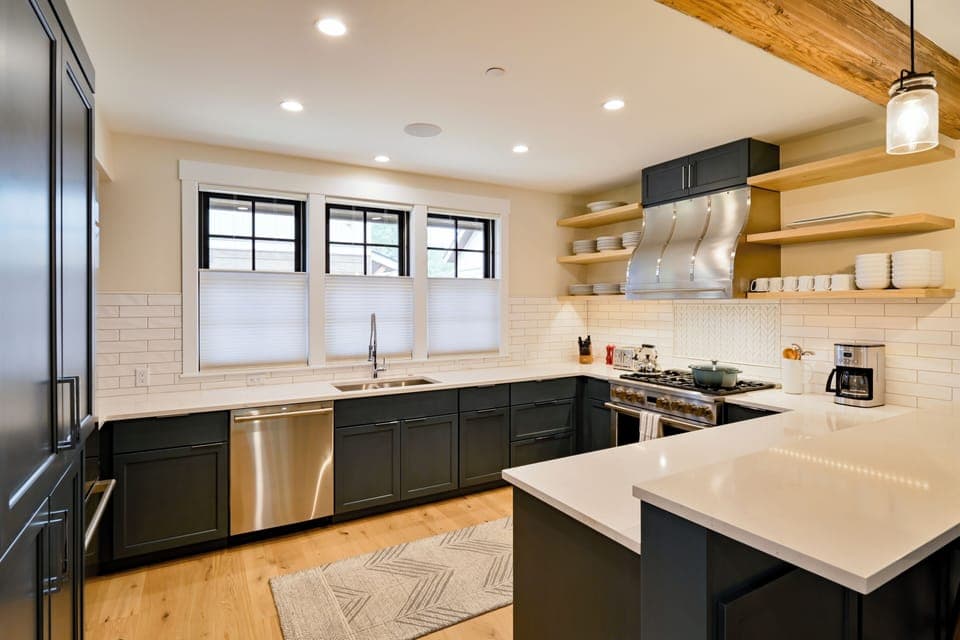 Main Level- Dining, Kitchen and Deck Entrance