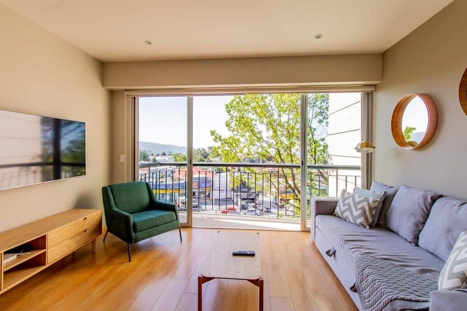 Relaxing balcony with panoramic views