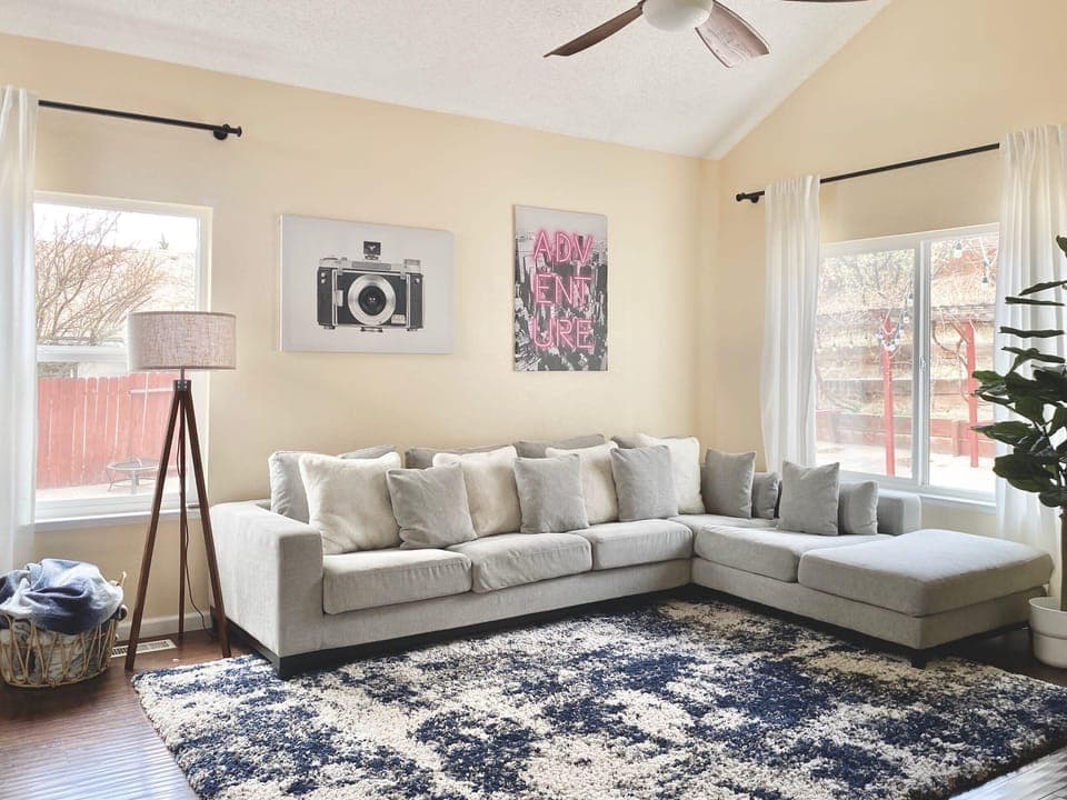 Spacious sectional perfect for movie nights, game days, or simply relaxing with your crew. 