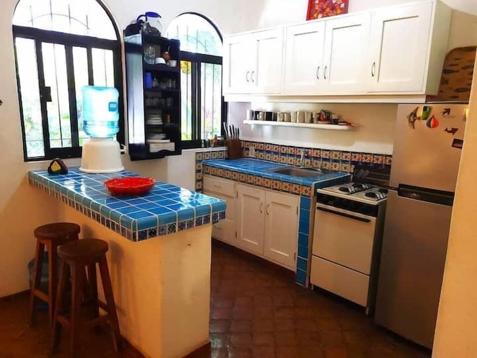 well equipped kitchen