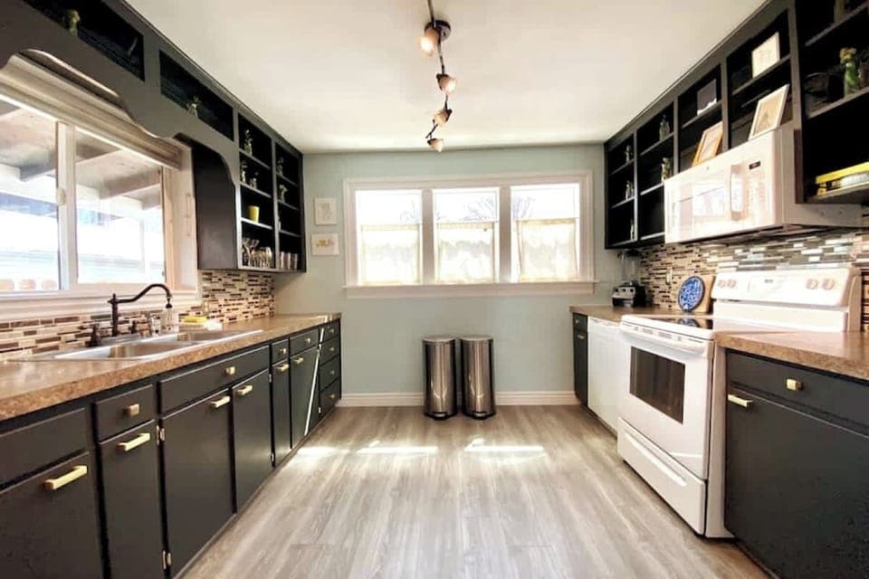 Fully stocked kitchen