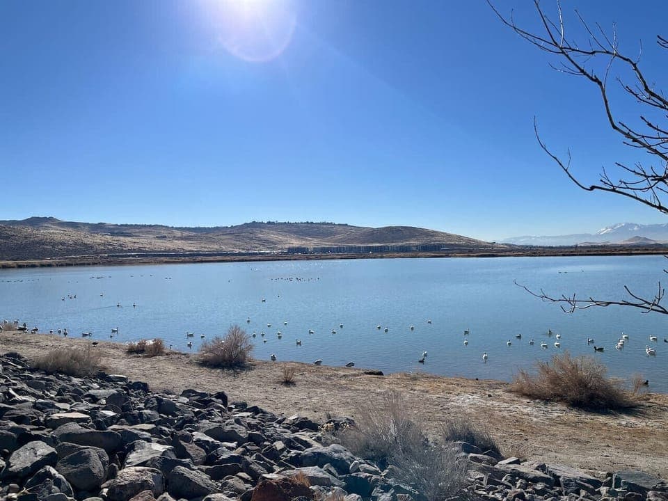 Walk, run, or bike the paved trail and enjoy the wildlife preserve and Kiley Ranch Lake.