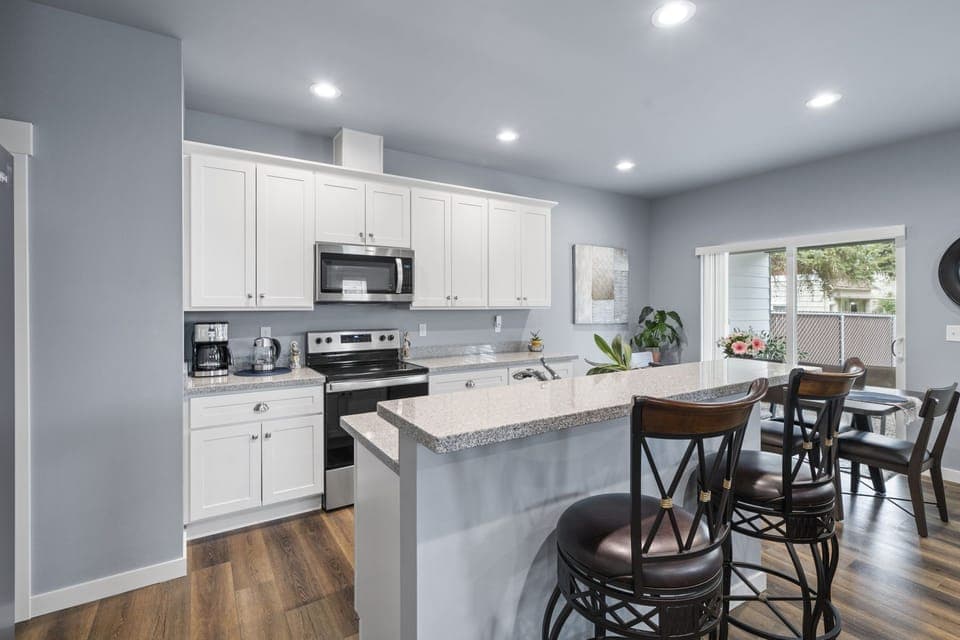 You will enjoy hanging out with granite counters and luxury plank vinyl floors.